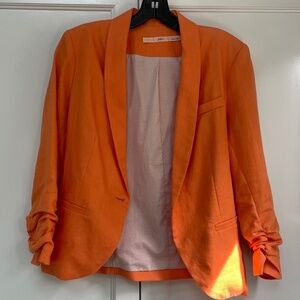 Gibson Linen Blazer Orange